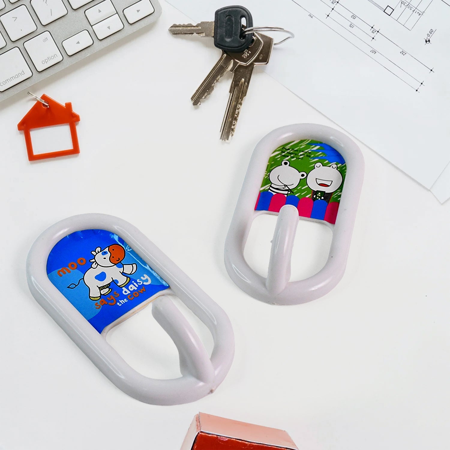 Multipurpose Strong Hook Self-Adhesive hooks (2 Pc Set) Your Brand