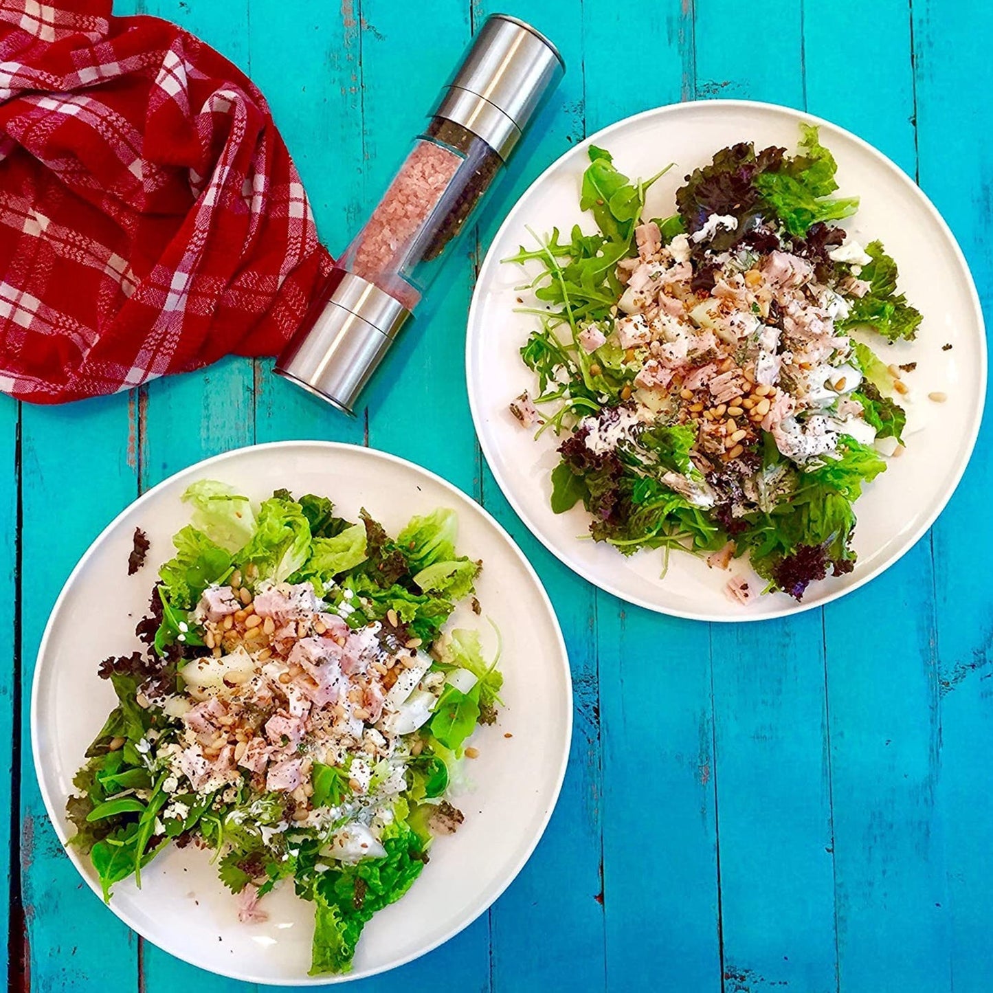 2-in-1 Stainless Steel Salt and Pepper Grinder Your Brand