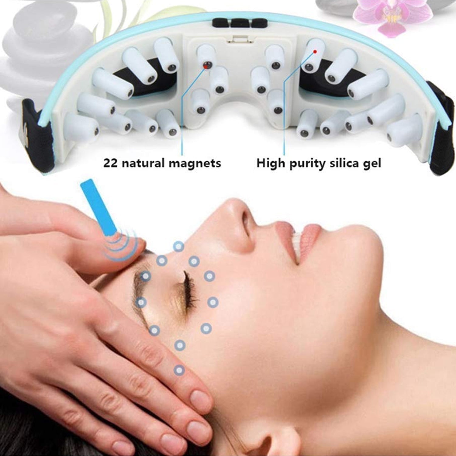 Electric Eye Massager with Heat, Vibration & Air Pressure (1 Pc) Your Brand