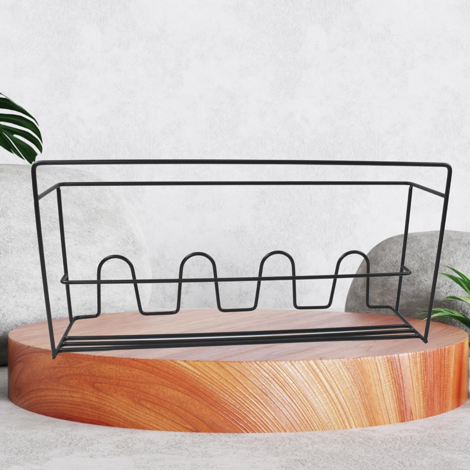Metal Self Adhesive Multipurpose Kitchen Accessories Organizer Rack Wall (1 Pc) Your Brand