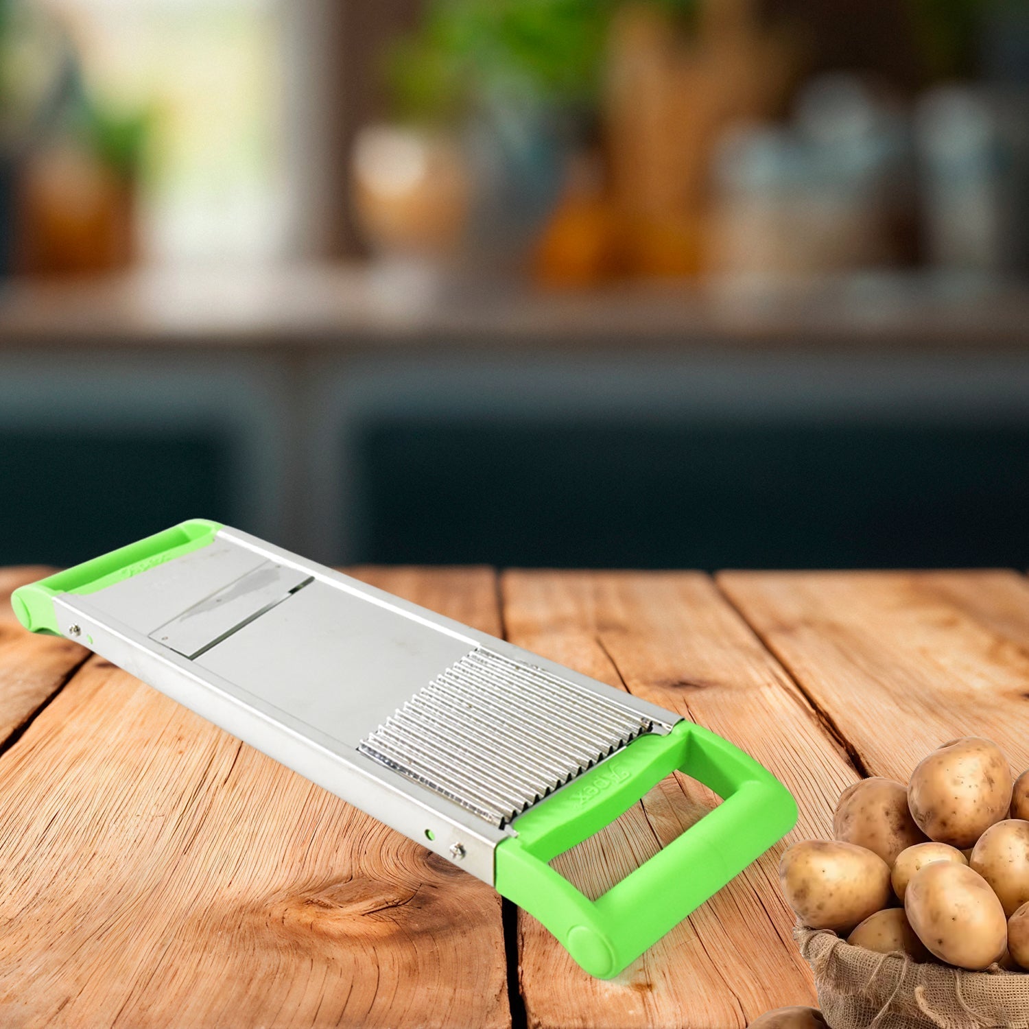 Apex Stainless Steel Vegetable Slicer (2-in-1) Your Brand