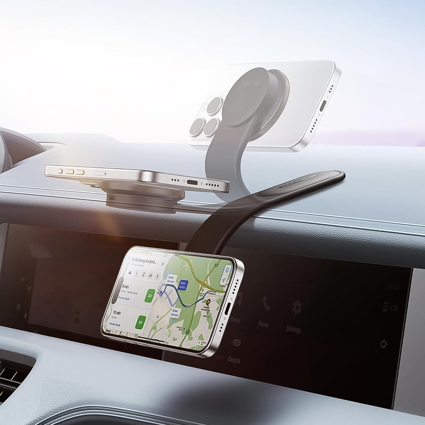 Car Mount Charger, 15W Wireless Car Charger Phone Holder (1 Set) Your Brand