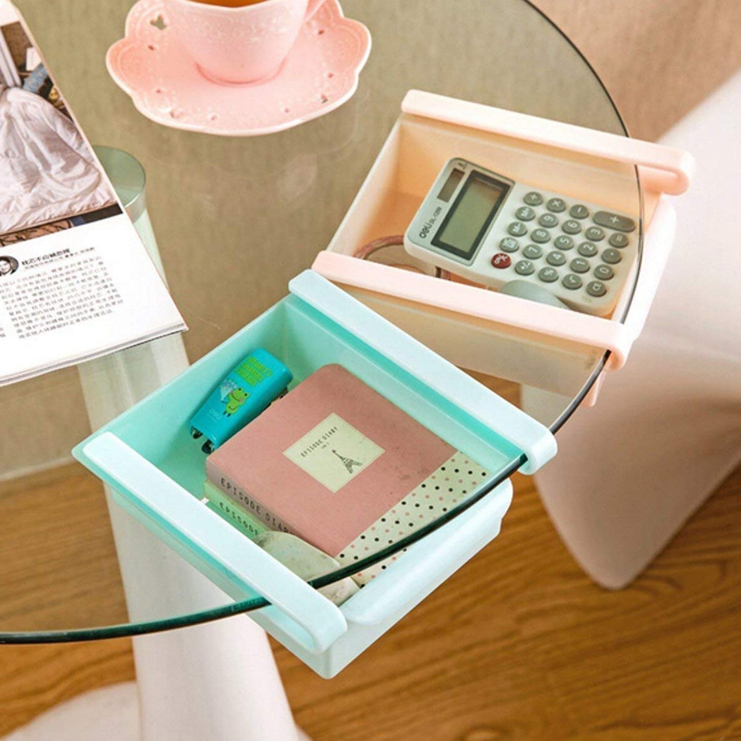 Adjustable Sliding Refrigerator Storage Basket (1 Pc) Your Brand
