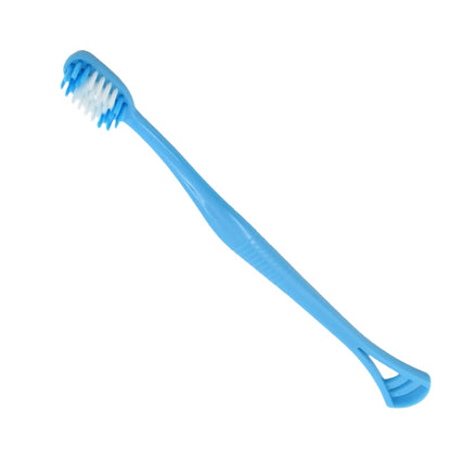 2-in-1 Soft Toothbrush & Tongue Cleaner for All Ages (1 Pc, With Cover) Your Brand