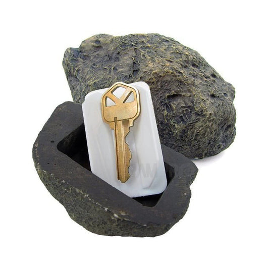 Realistic Fake Rock Key Hider – Weatherproof Outdoor Key Storage for Emergencies (1 Pc) Your Brand