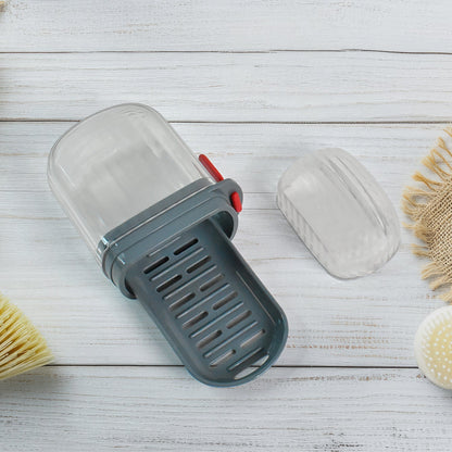 Multipurpose Soap Box Holder with Transparent Dust-Proof Lid ,Sabudani (1 Pc) Your Brand