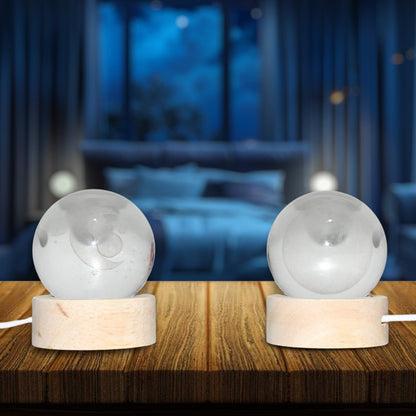 3D Crystal Ball lamps With Base (1 Pc / Mix Design) Your Brand