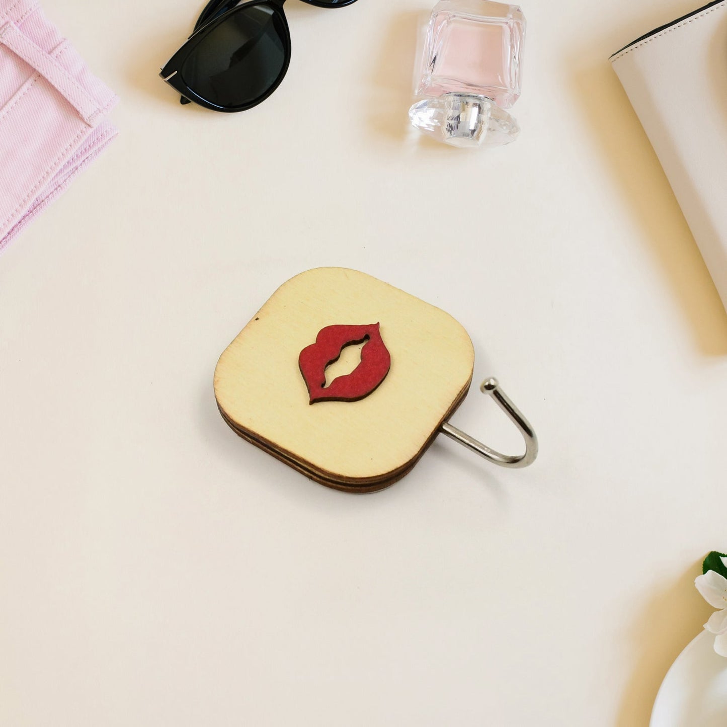 Wooden Cartoon Hook Wall Hanging Hooks Wall Storage Hook Wall Mounted Hat Hooks Wall Coat Hooks Hanger Backpack Hook Clothes Hook Office Towel Hook Clothing Iron (1 pc) Your Brand