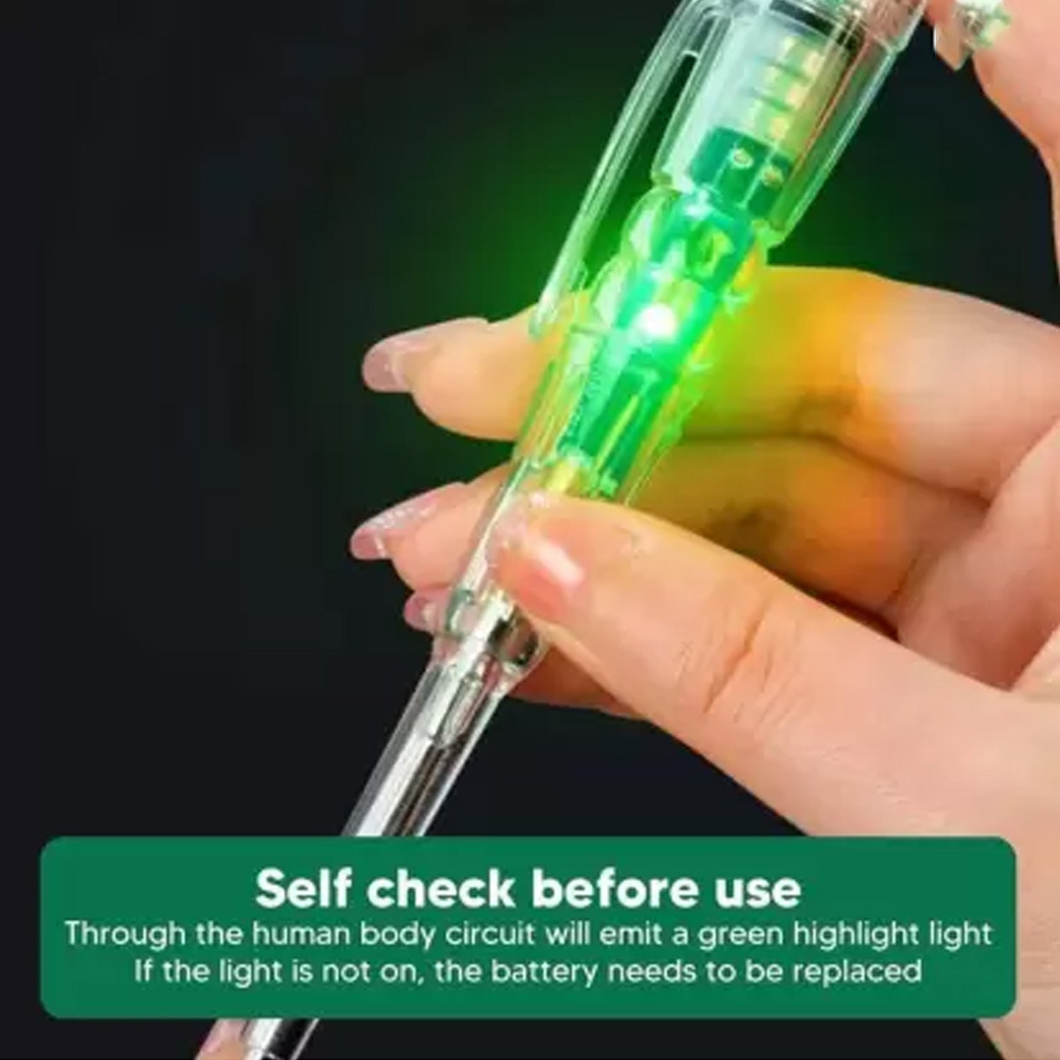 Electrical Detector Slotted Screwdriver With Small Batteries (1 Pc) Your Brand