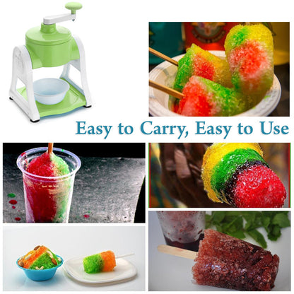 Ice Gola Maker Ice Snow Maker Machine | Ice Crusher | Indoor Outdoor Manual With Steel Blade & Antislip Grip Your Brand