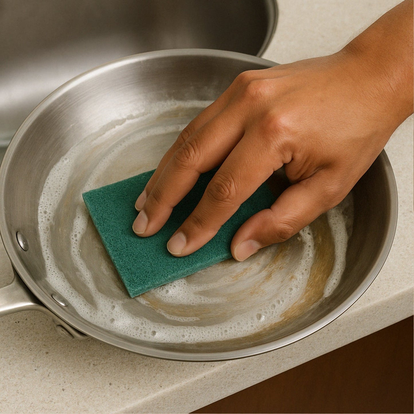 Pro Clean Heavy-Duty Kitchen Scrubber Pad – 4x6 inch (1 Pc) Your Brand