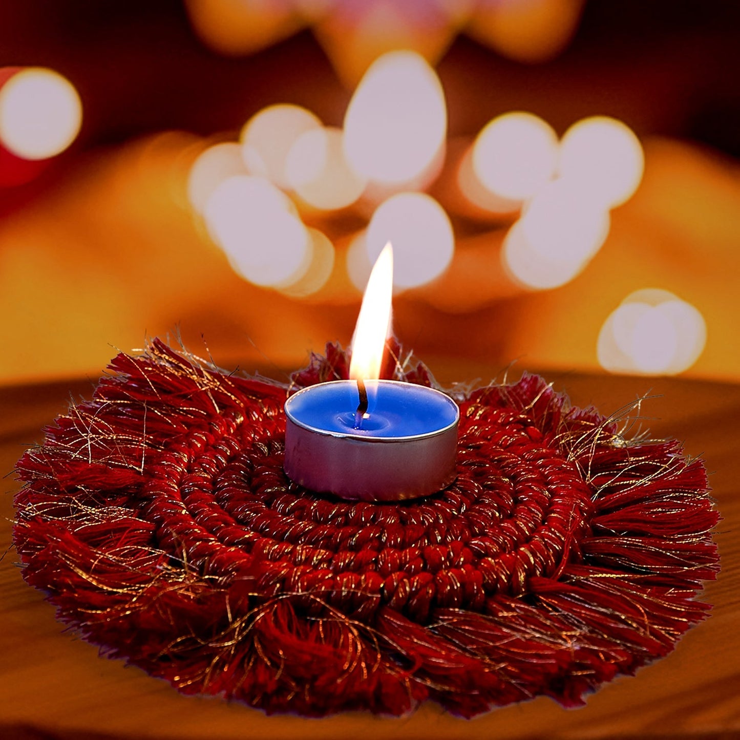 Tealight Diwali Candle – Smokeless, Long-Burning, Mix Color, Diwali (1 Pc / Mix Color) Your Brand