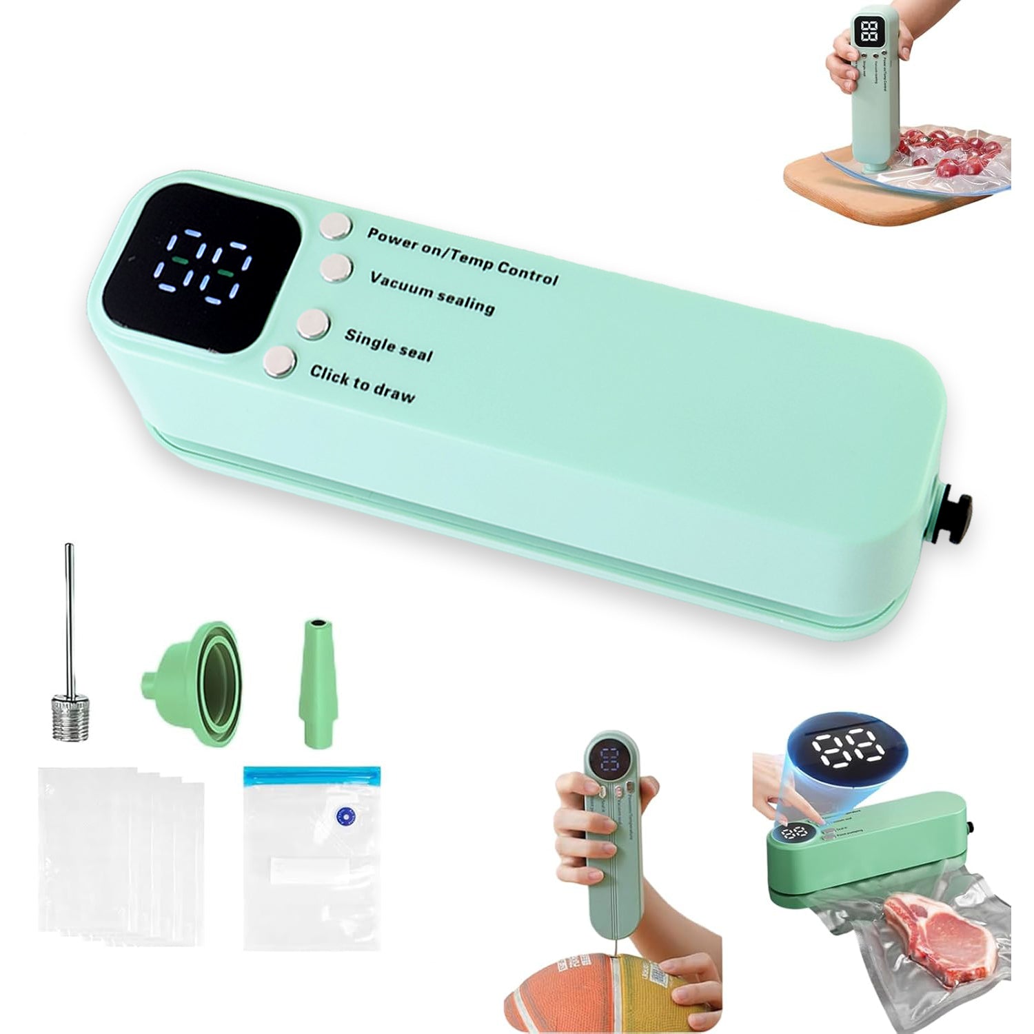Rechargeable Electric Vacuum Sealer Machine Your Brand