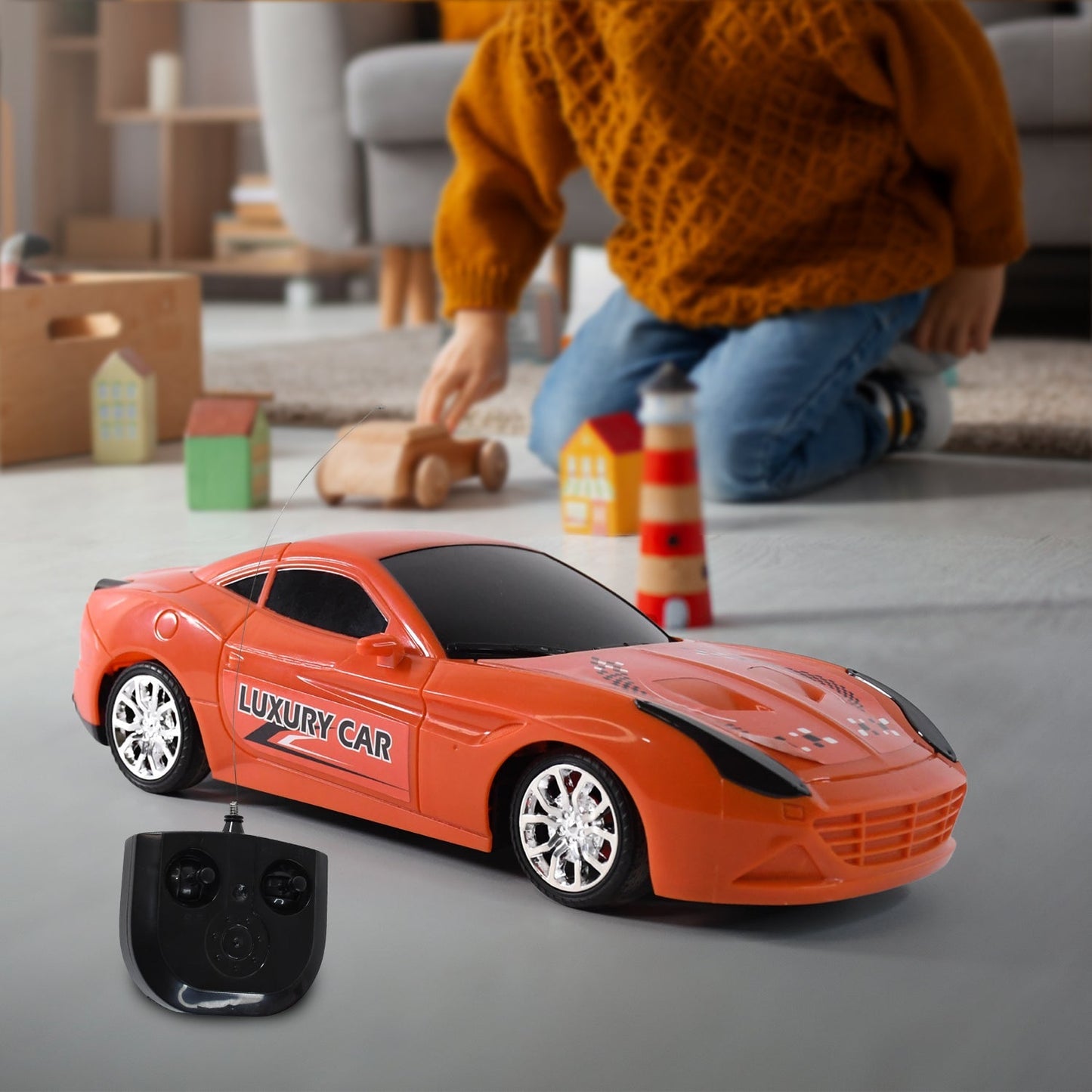 TTG Luxury Remote Control Sports Car Toy (1 Set) Your Brand