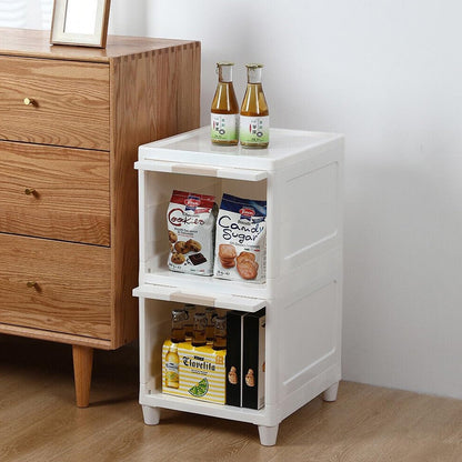 Multipurpose Storage Cabinet, Storage Solutions plastic drawers || Multi Layer Wardrobe Storage Drawers || Foldable Multipurpose Drawer Units For Kitchen, Bathroom, Bedroom, Cloth (2 Layer) Your Brand