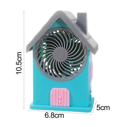 Mini House Fan House Design Rechargeable Portable Personal Desk Fan For Home , Office & Kids Use (Battery Not Include) Your Brand