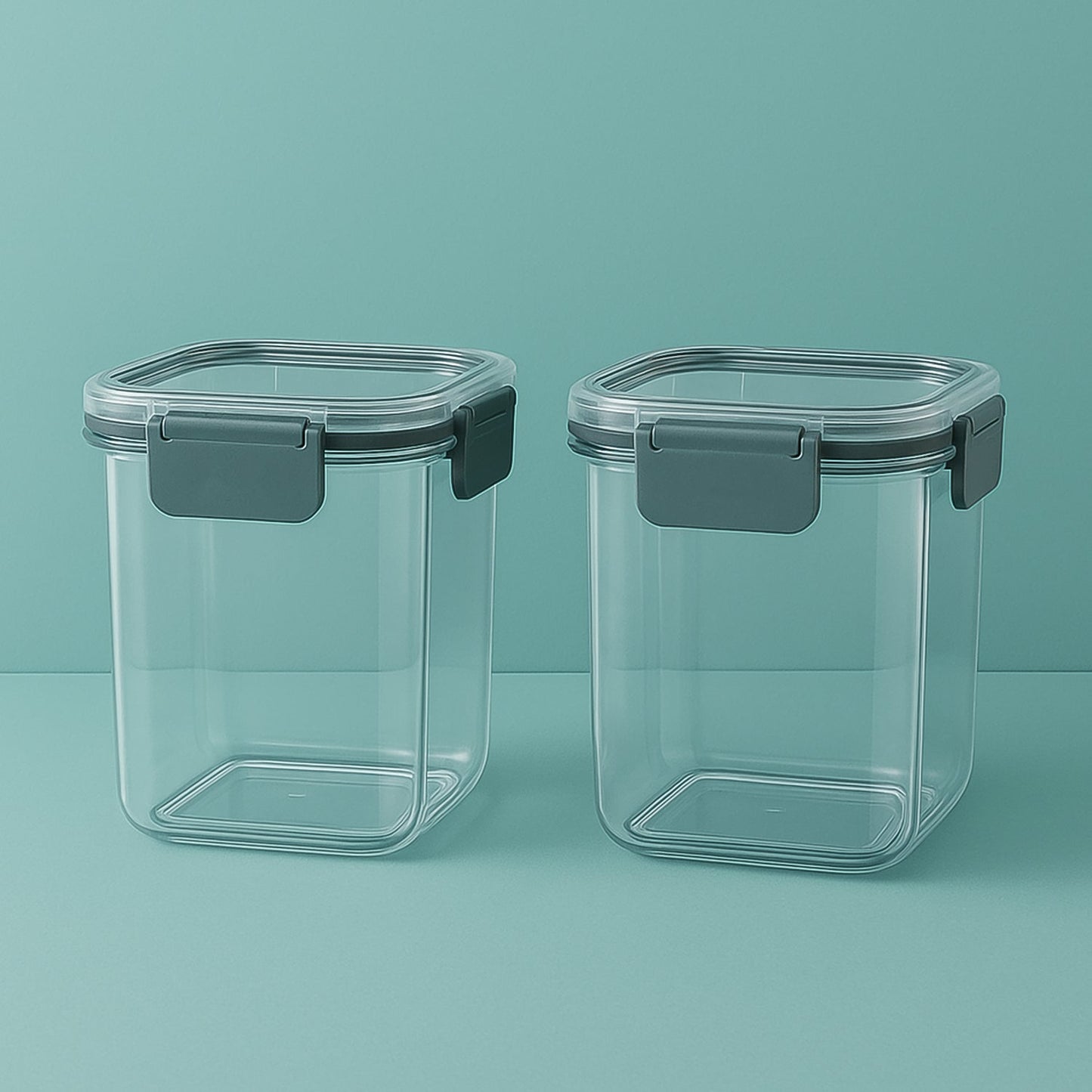 Apex Press N’ Lock Airtight Food Storage Container Set (2Pc/900ml) Approx Your Brand