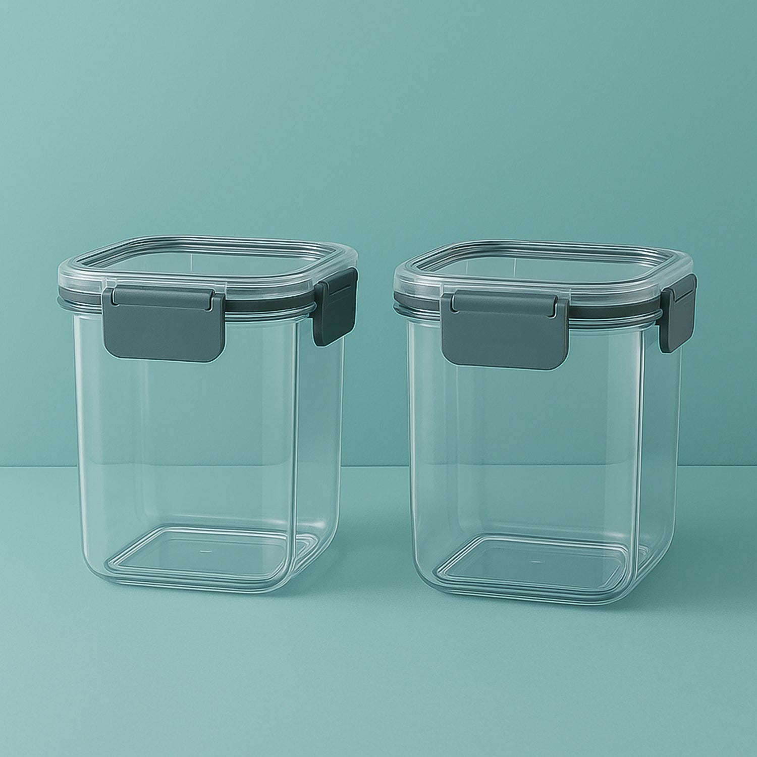 Apex Press N’ Lock Airtight Food Storage Container Set (2Pc/900ml) Approx Your Brand