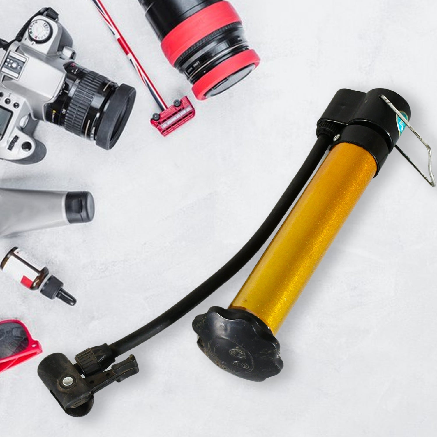 Hand Air Ball Pump – Portable Metal Inflator for Basketball, Soccer & More Your Brand