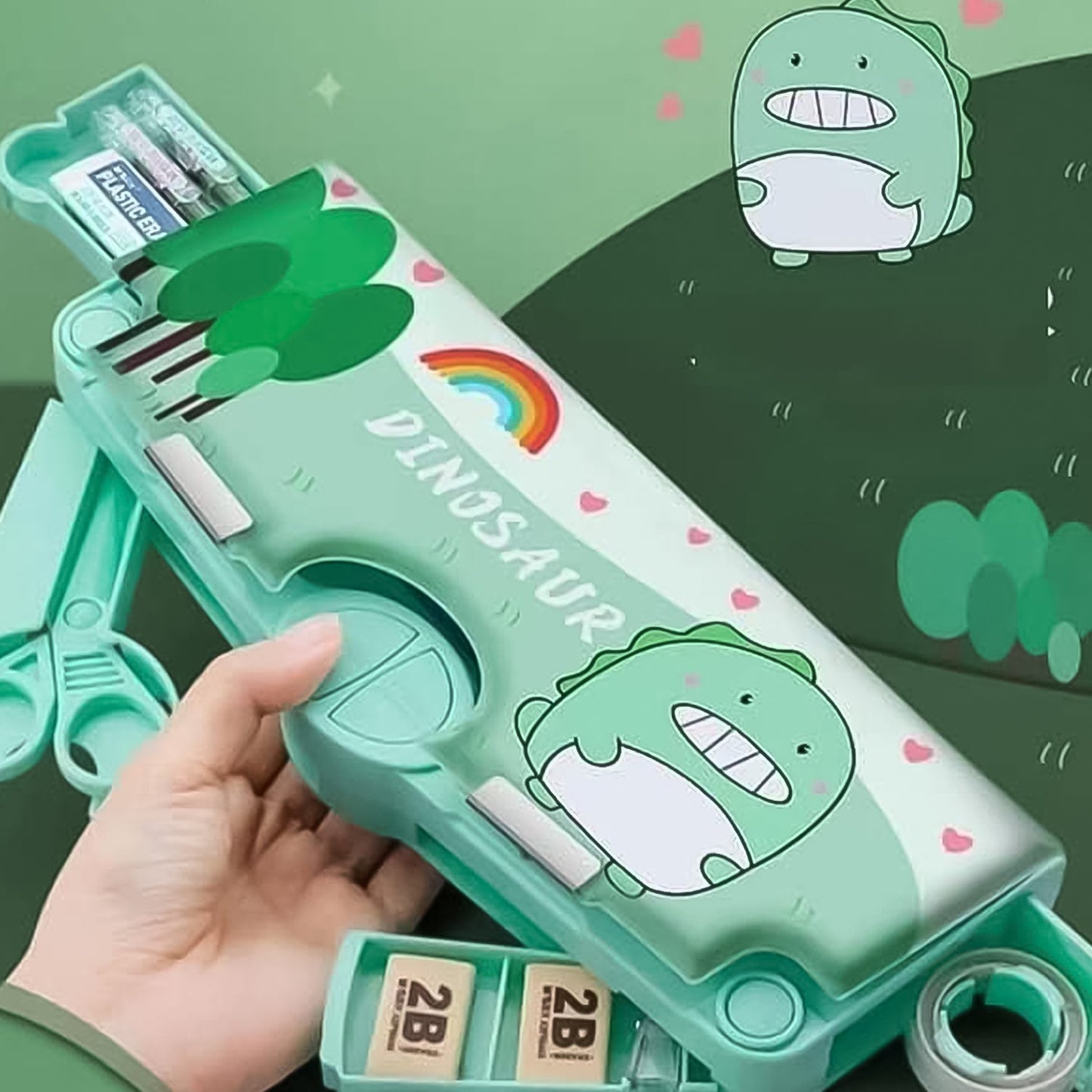 Multifunctional Pencil Box for Kids (Magnetic, Pop-Up) Your Brand