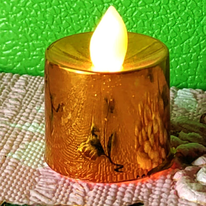Electrical Candles Diya LED Tea Light, Plastic Candle Light Candle Candle, Diwali (24 Pc Set) Your Brand