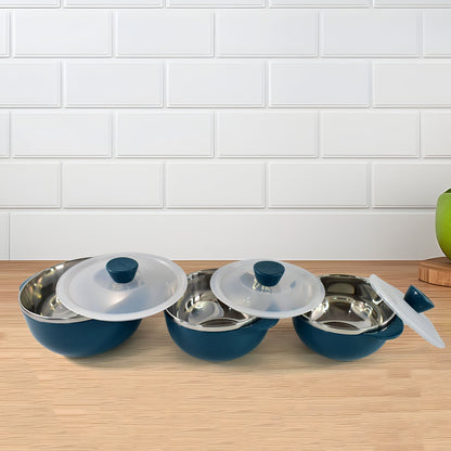 Apex Microwave-Safe Serving Bowl 3 Pcs Set (700ml, 1000ml, 1400ml) Your Brand