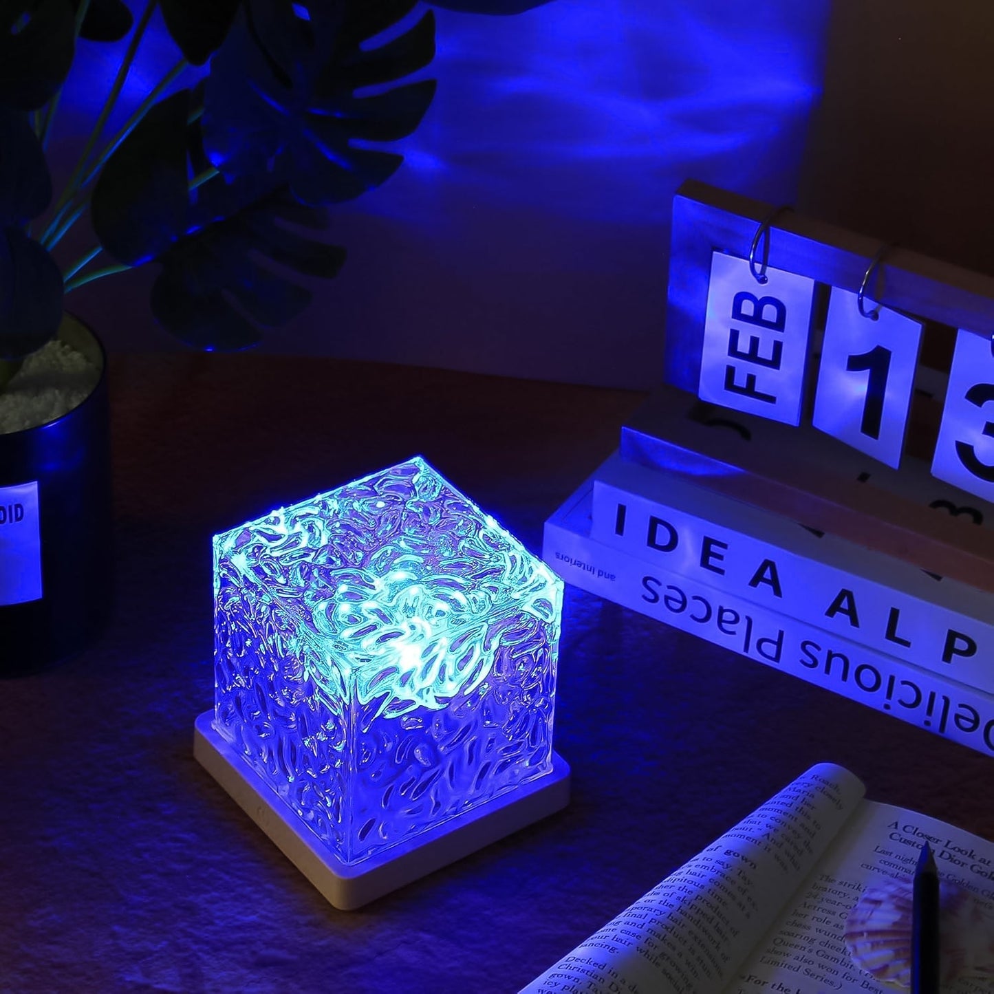 Ocean Wave Projector Lamp, 3D Water Wave LED Night Light, Water Ripple Night Lamp With Remote Your Brand