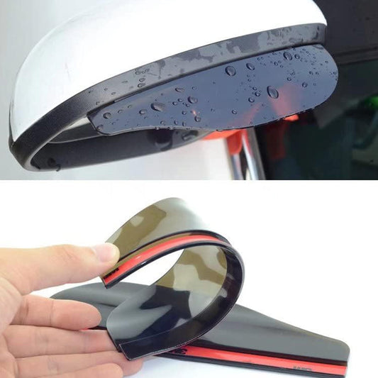 1 Pair Mirror Rain Protector Car Rearview Mirror Rain Blades Car Back Mirror Eyebrow Rain Cover Car Rearview Mirror Eyebrow Covers Flexible Protection Rainproof Decoration Accessories (2 Pcs set) Your Brand