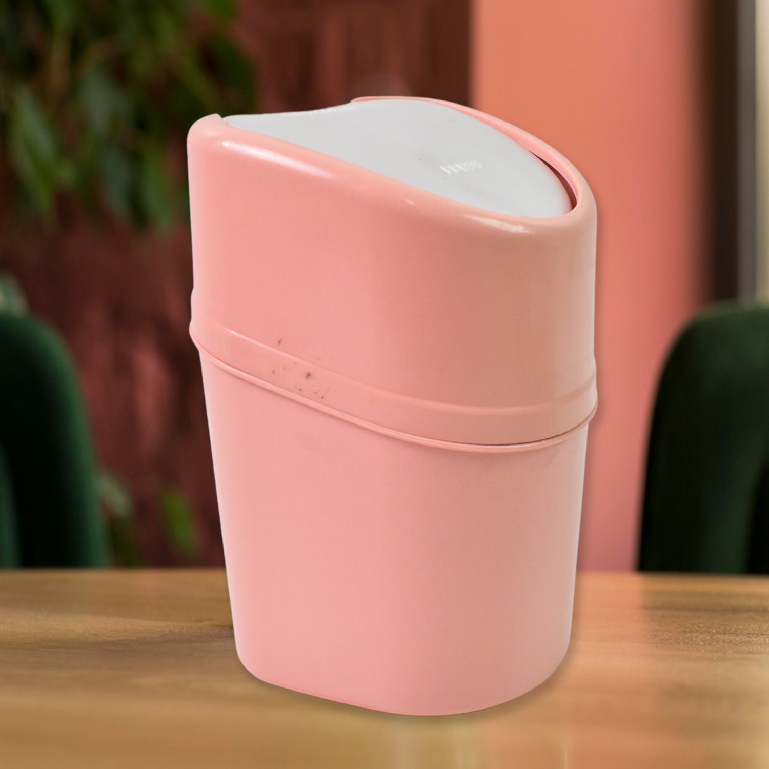 Mini Trash Can, Dustbin Plastic Garbage Can with Lid (1 Pc) Your Brand