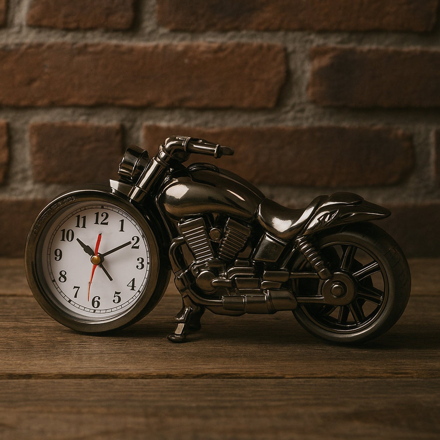 Motorcycle Alarm Clock, Motor Table Clock for Home Decor (1 Pc) Your Brand