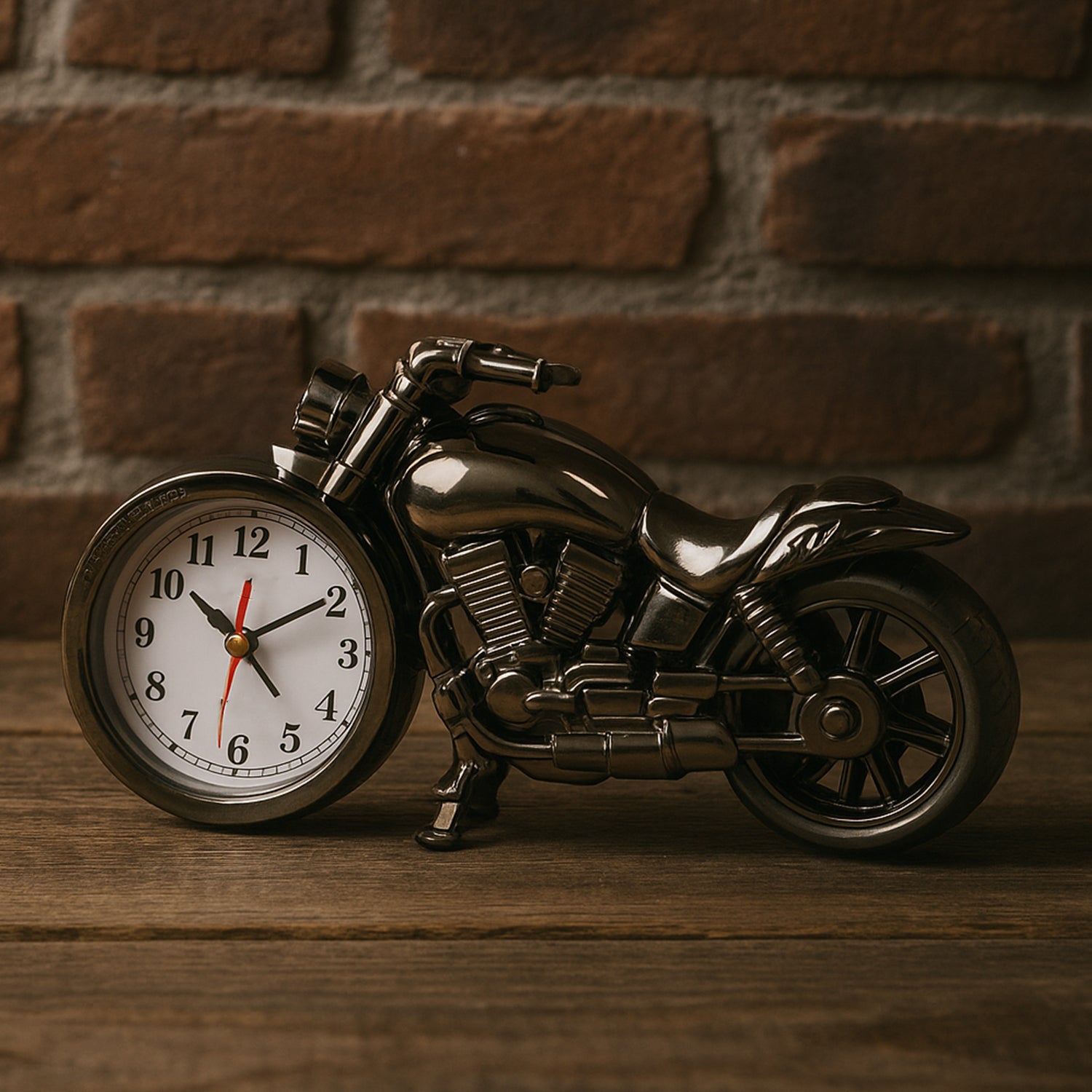 Motorcycle Alarm Clock, Motor Table Clock for Home Decor (1 Pc) Your Brand