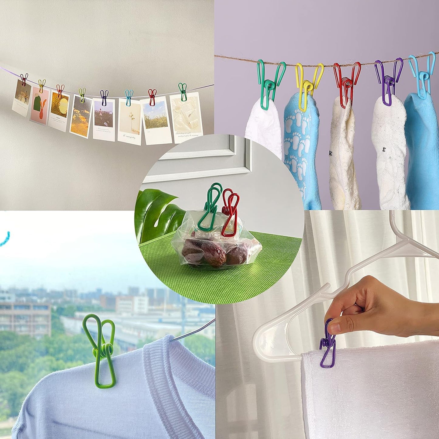 Metal Clothes pins Clips (5 Pcs Set) Your Brand