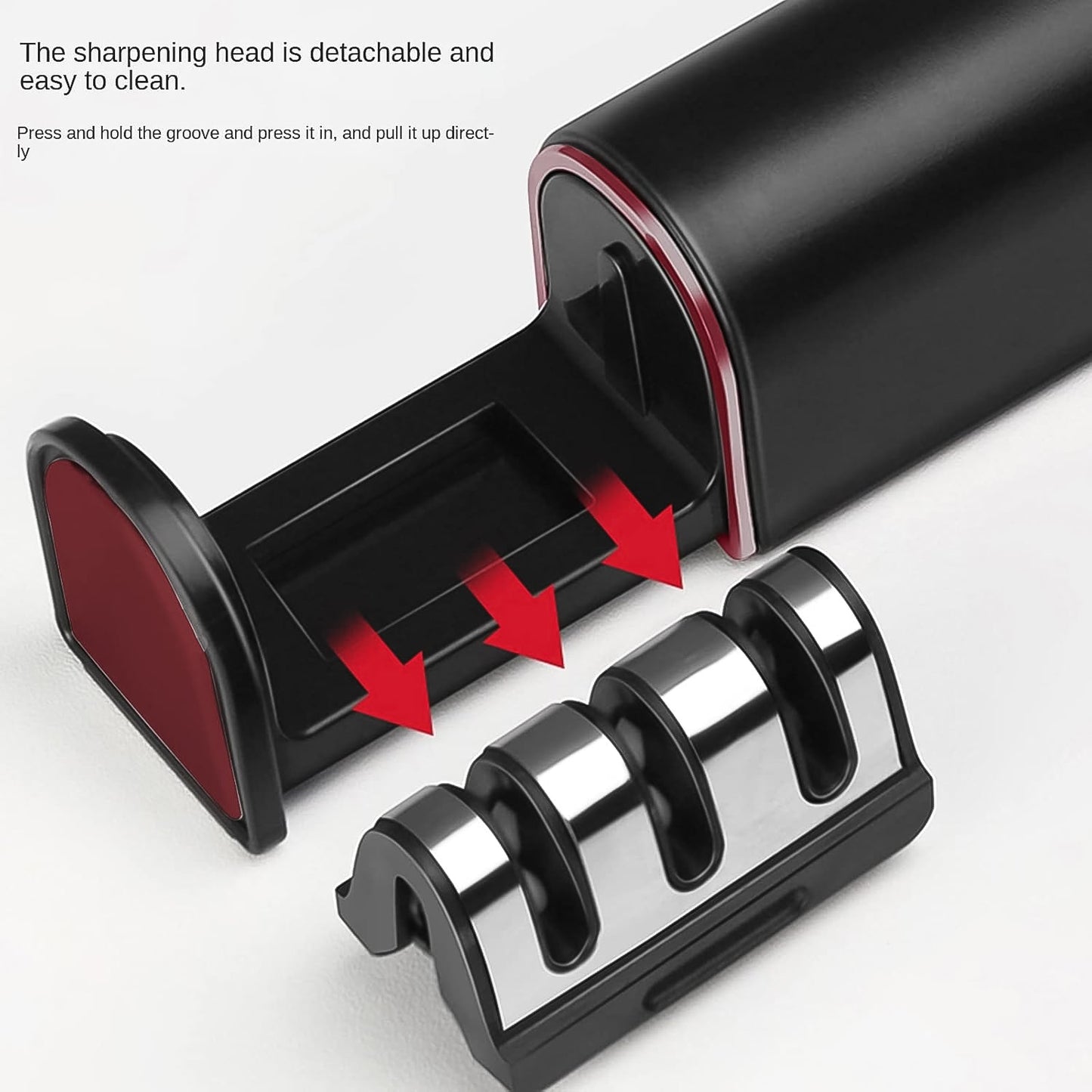 3-Stage Knife Sharpener, Knife grinder Three-sided blade for both water (1 Pc) Your Brand