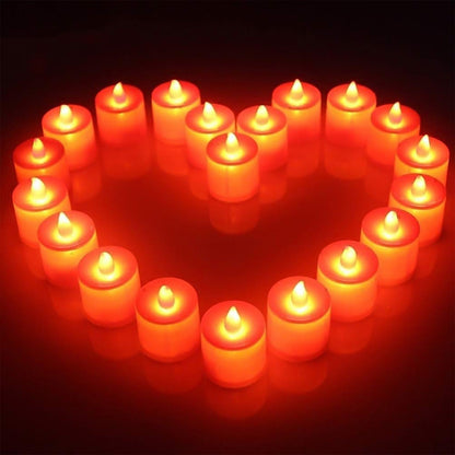 Electrical Candles Diya LED Tea Light, Diwali(1 Pc / Red) Your Brand