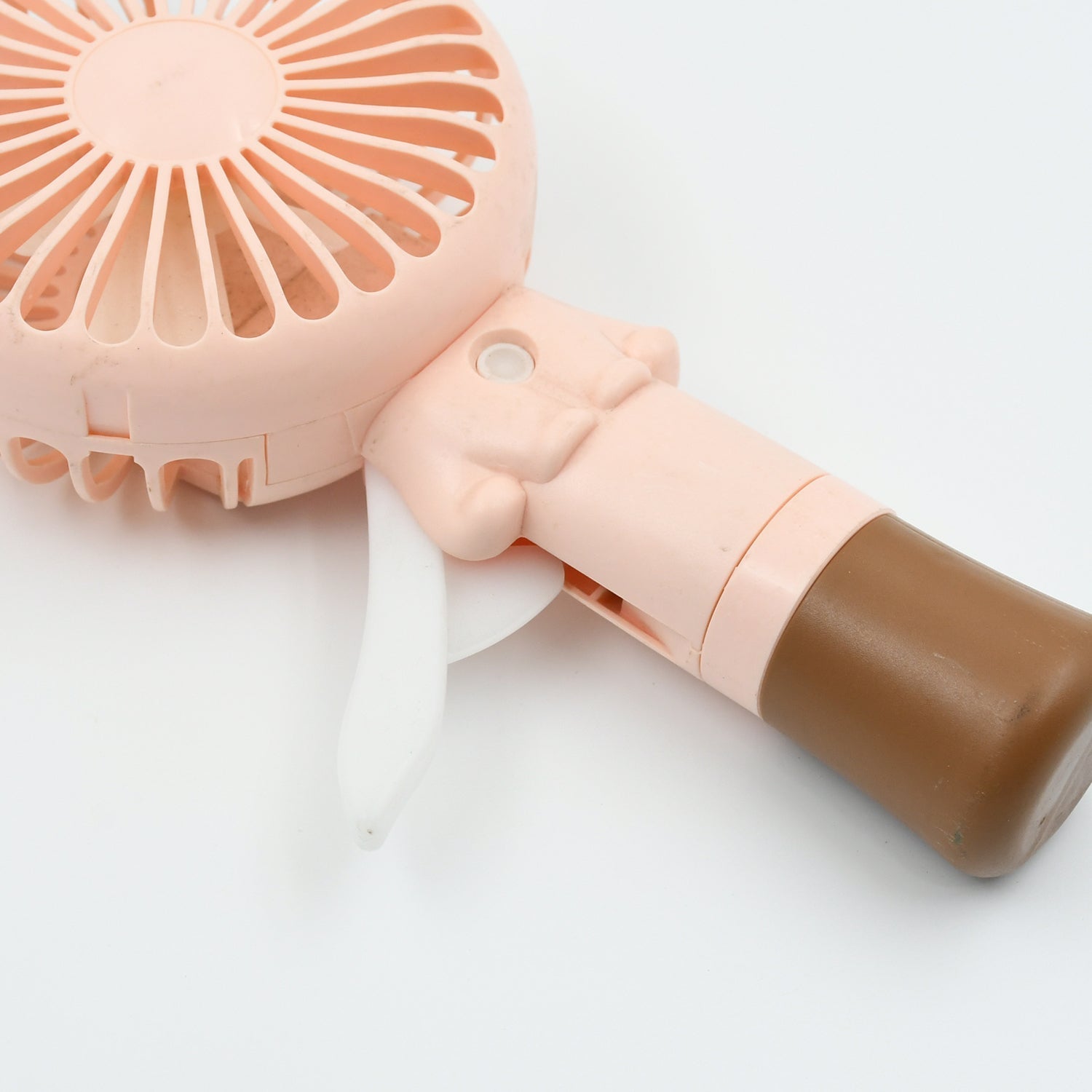 Portable Small Fan Handheld, Mini Student Handheld Dormitory Class Personal Fan Without Battery & USB Cable Operated Manual Hand Press Fan (1 Pc) Your Brand