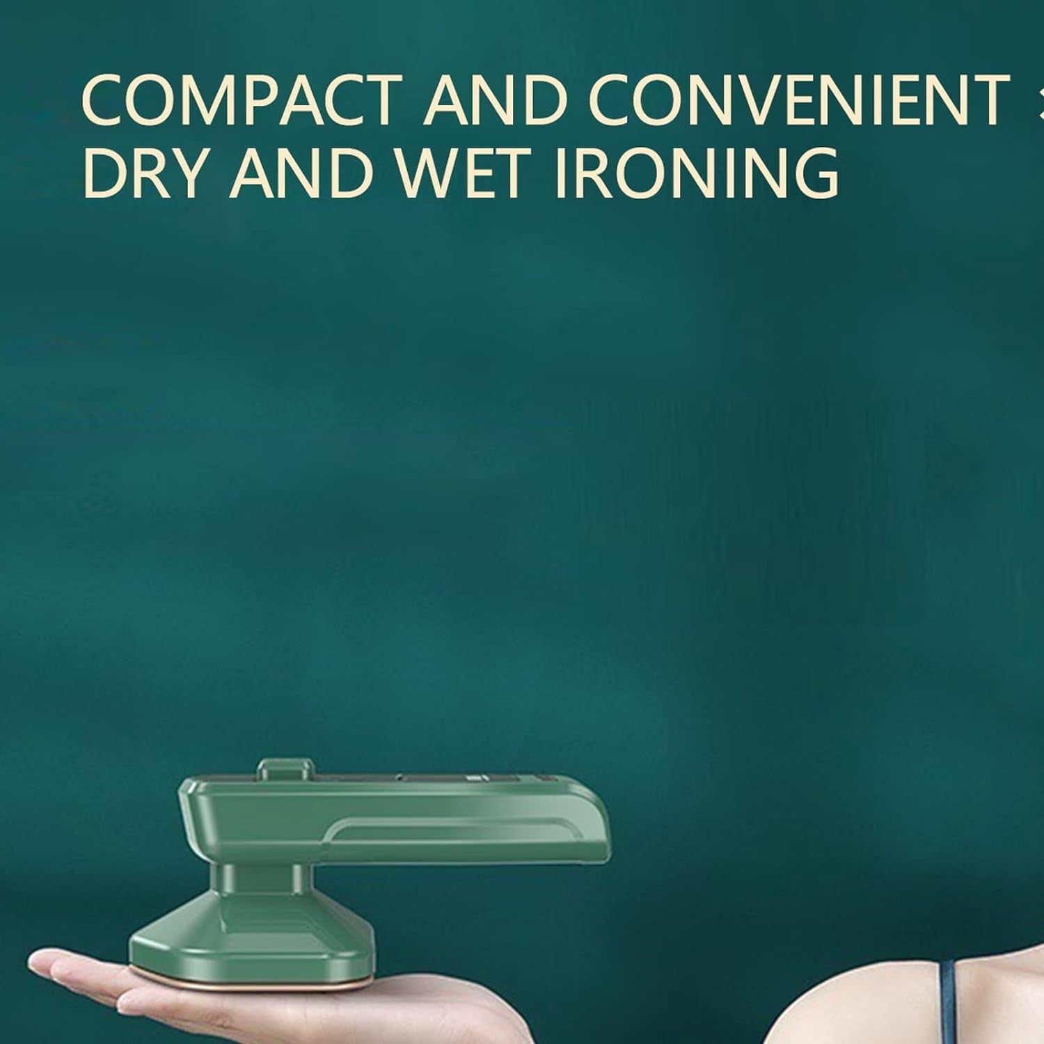 Mini Steamer & Iron: 2-in-1 Portable Travel Friendly Your Brand