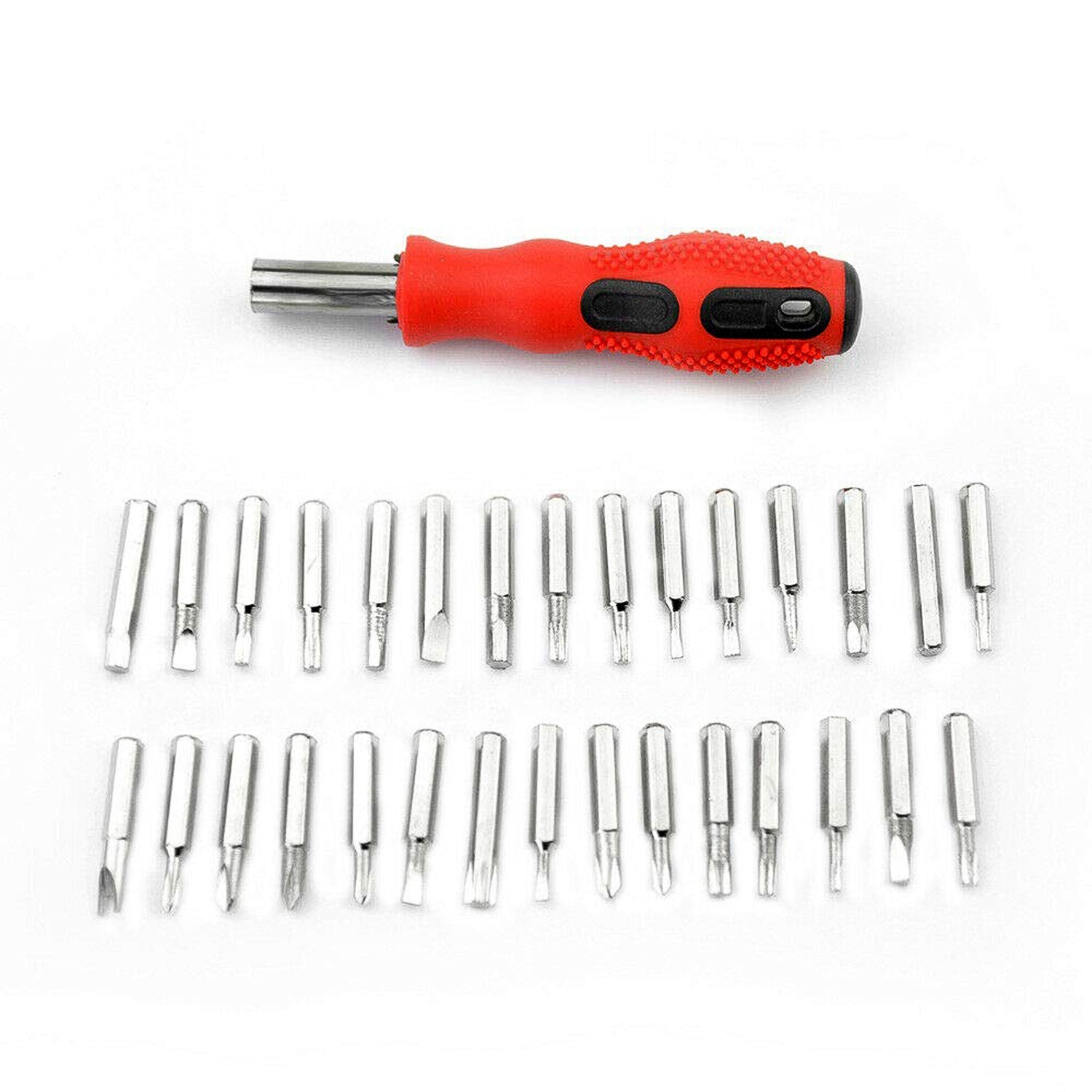 (SET OF 4PC) SCREWDRIVER SET, STEEL 31 IN 1 WITH 30 SCREWDRIVER BITS, PROFESSIONAL MAGNETIC DRIVER SET, B Grade Your Brand