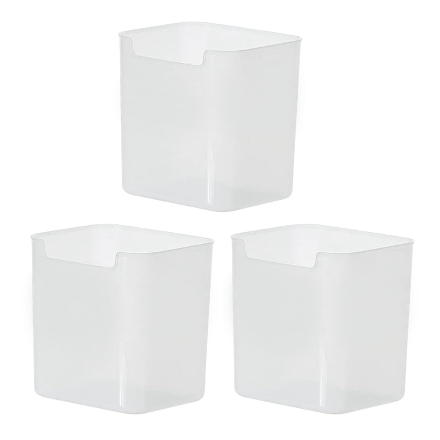3Pcs Clear Plastic Organizer Storage Versatile Kitchen Drawer Organizer Tray for Desk, Makeup, Bathroom, Kitchen Pantry Cabinet Your Brand
