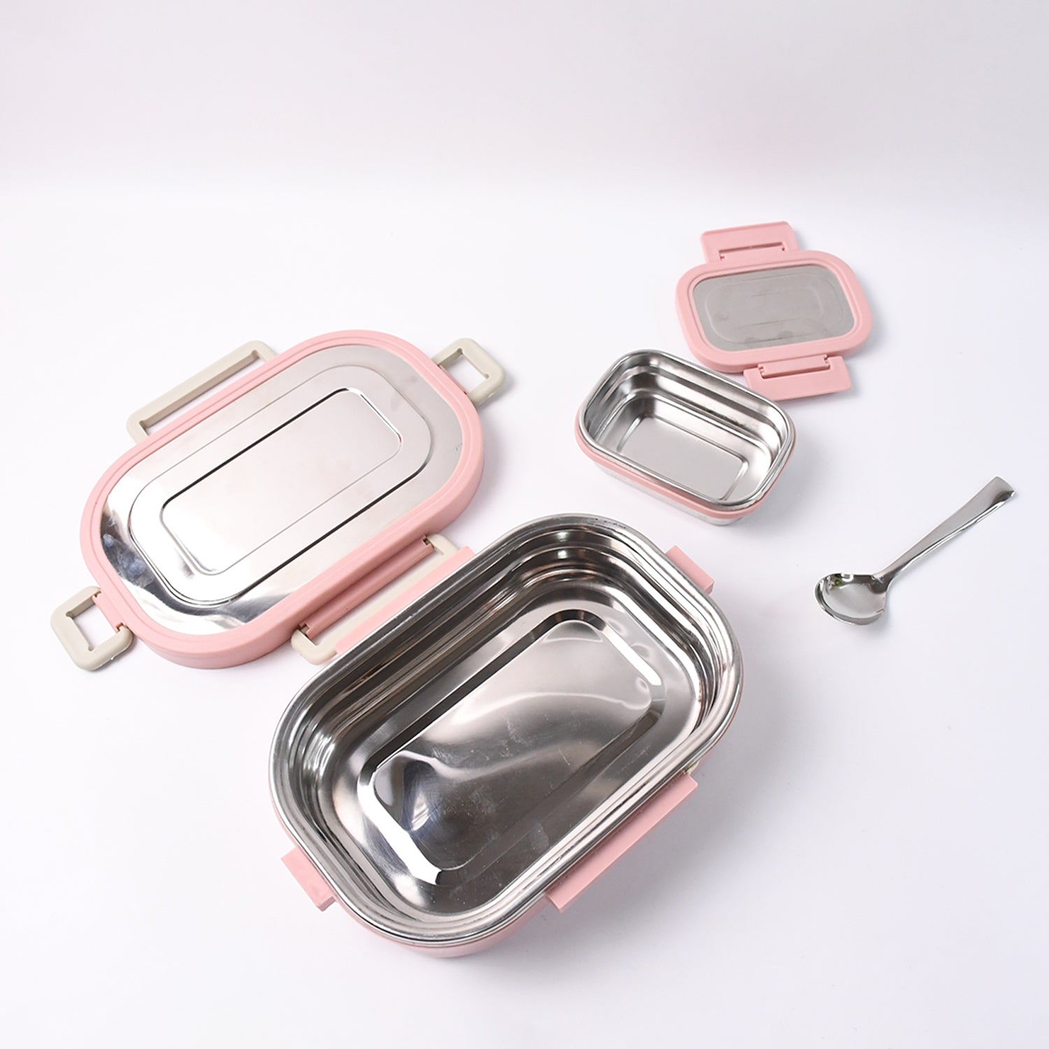 Qunic Stainless Steel Snack Lunch Box (With Small Box) Your Brand