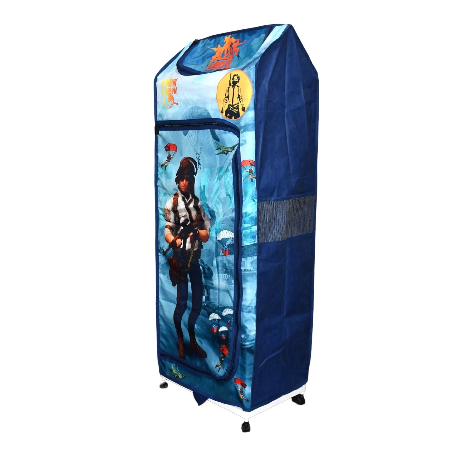 Multi Purpose Foldable Baby Wardrobe / Toy Box 5 Shelves Cartoon Printed Your Brand