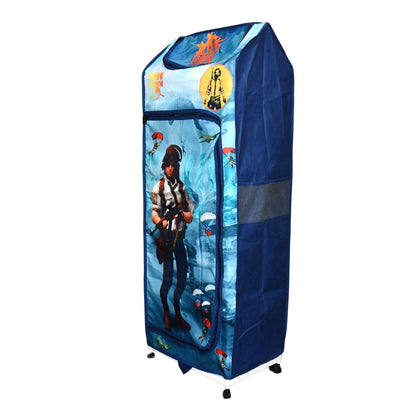 Multi Purpose Foldable Baby Wardrobe / Toy Box 5 Shelves Cartoon Printed Your Brand