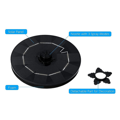 Fast Fountain by Pocket Hose - Solar-Powered - Instantly Adds a Water Feature Virtually Anywhere - 5 Spray Modes - No Installation or Batteries Required - Great for Bird Baths, Pools, Pond & More (1 Pc) Your Brand