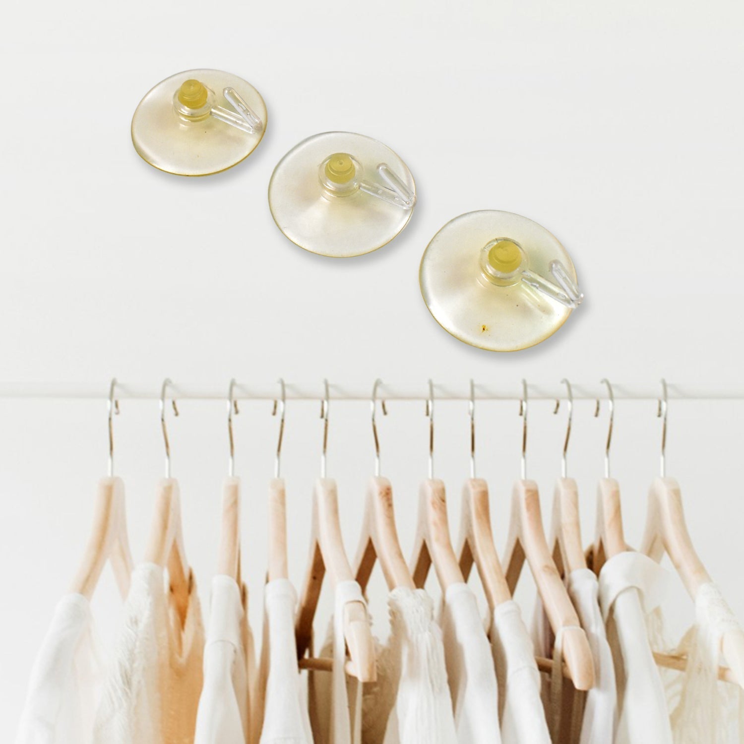 Transparent Rubber Vacuum Sucker, Suction Cup Hooks (18 Pcs Set) Your Brand