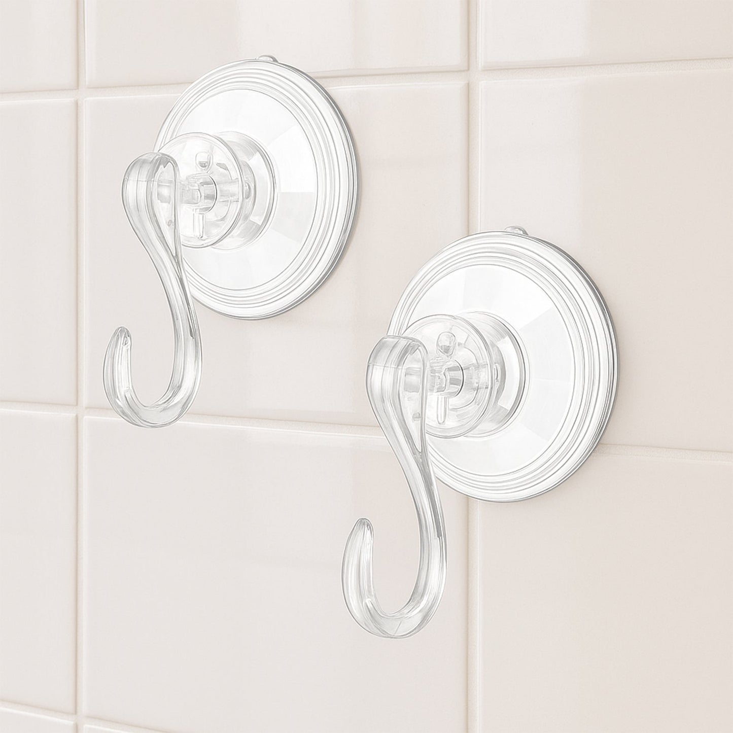 Plastic Suction Cup Hooks (4 Pcs Set) Your Brand