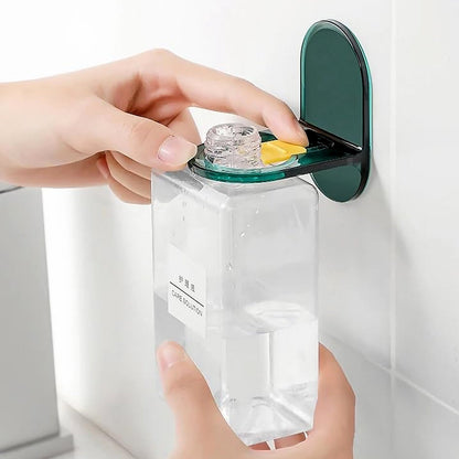 Shower Gel Bottle Holder, Wall Mounted Hook, L Shape Bottle Rack, Rust Resistant, Seamless Hook for Kitchen and Bathroom for Shampoo Lotion Soap Liquid Dispenser Bottle (1 Pc) Your Brand