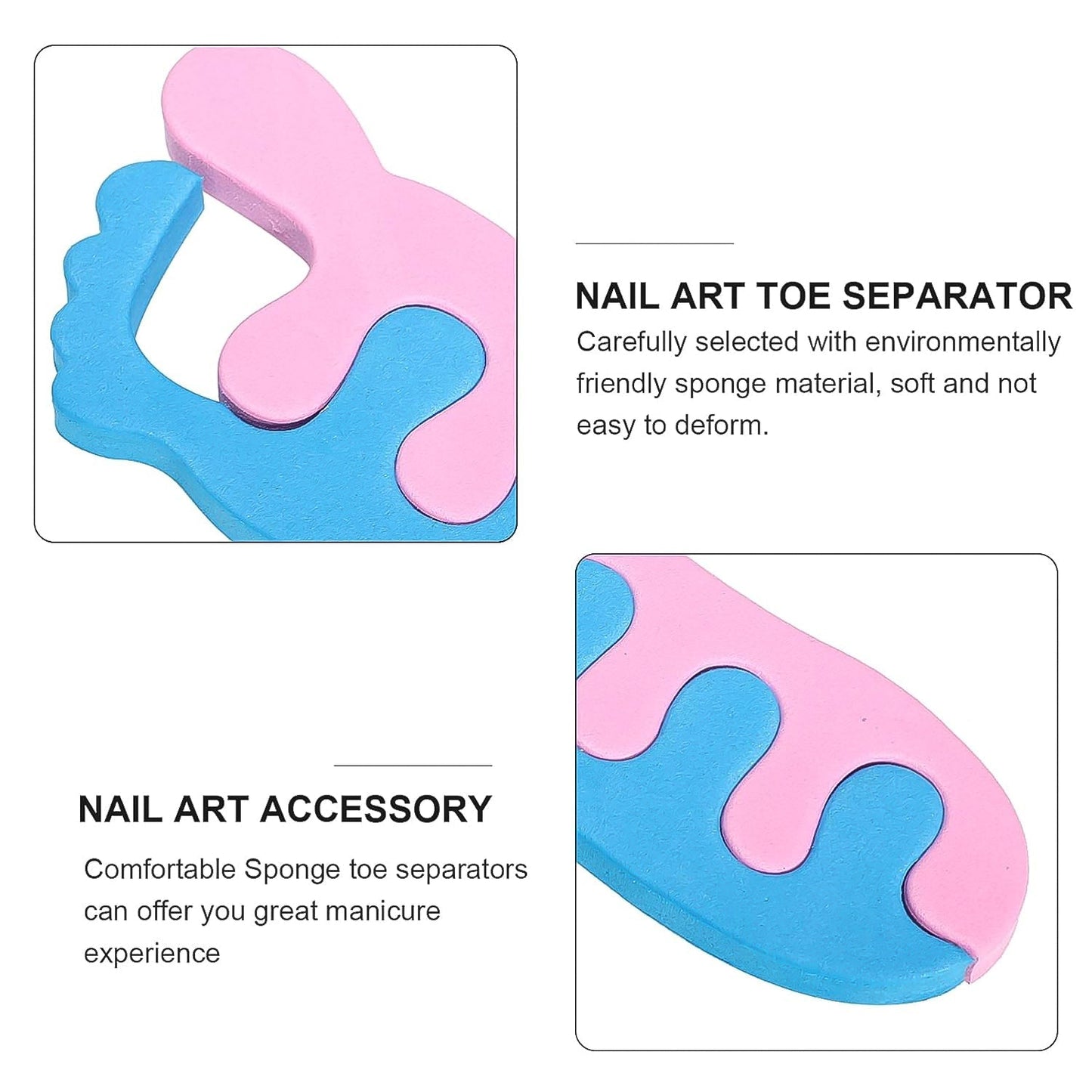 Toe Separators, Toe Spacers Sponge Toe Stretcher Pedicures (1 Pair) Your Brand