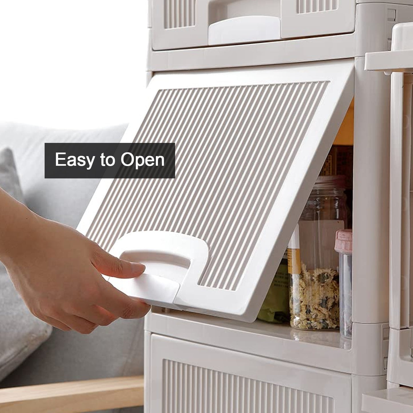 Multipurpose Storage Cabinet, Storage Solutions plastic drawers || Multi Layer Wardrobe Storage Drawers || Foldable Multipurpose Drawer Units For Kitchen, Bathroom, Bedroom, Cloth (2 Layer) Your Brand