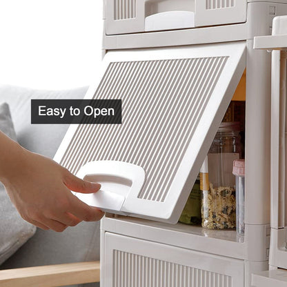 Multipurpose Storage Cabinet, Storage Solutions plastic drawers || Multi Layer Wardrobe Storage Drawers || Foldable Multipurpose Drawer Units For Kitchen, Bathroom, Bedroom, Cloth (2 Layer) Your Brand