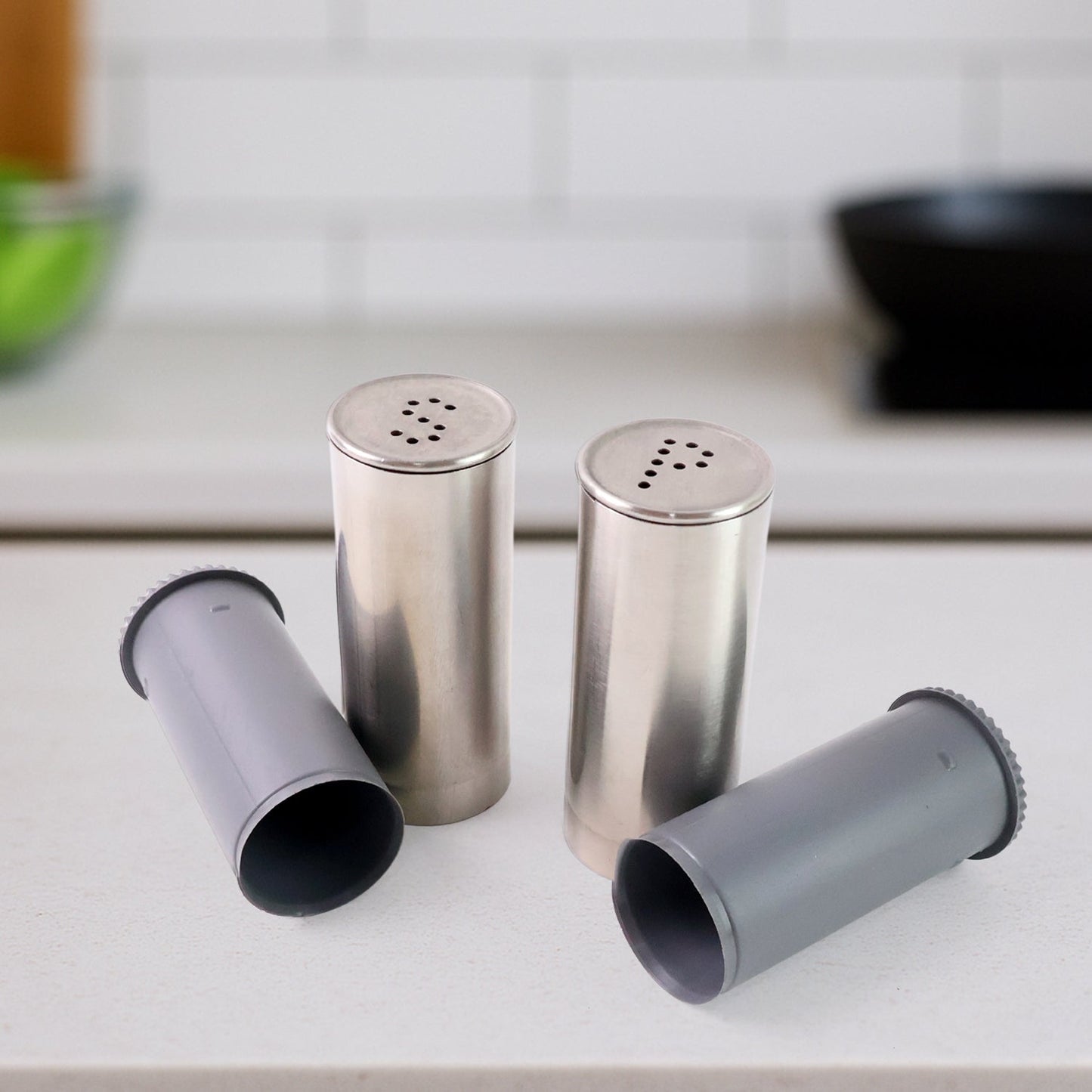 Supermom Stainless Steel Salt and Pepper Shaker Set (2 Pc) Your Brand