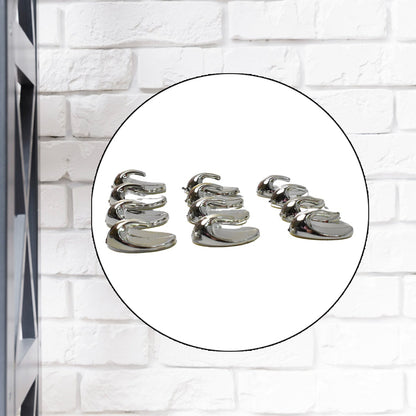 Plastic Multipurpose Wall hanging hook (12 Pcs Set / Mix Design) Your Brand